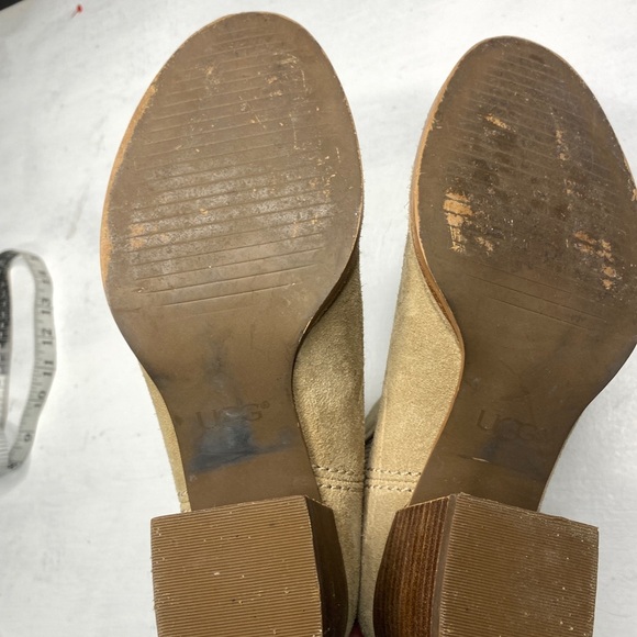 UGG Women's Tan Suede Ankle Boots - Picture 8 of 8
